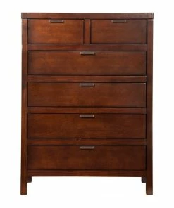 Best Sale ๐ Alpine Furniture, Inc Alpine Furniture Carmel Wood 6 Drawer Chest In Cappuccino (Brown) ๐คฉ