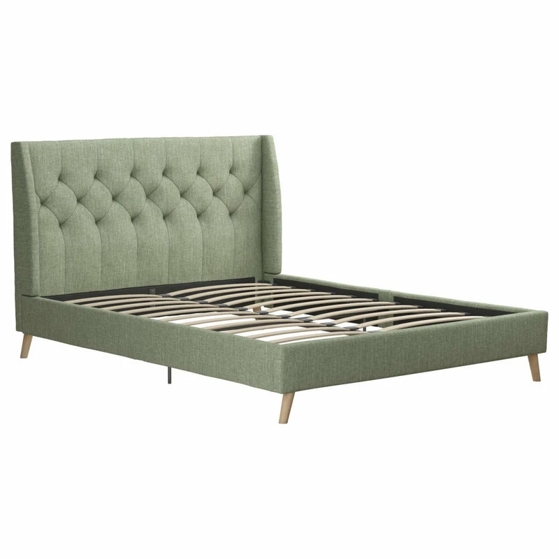 Cheapest ✨ Novogratz Her Majesty Bed, Light Green, Queen ⭐ - Image 4