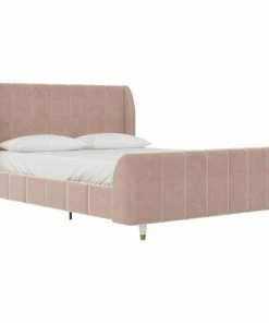 Cheapest 🌟 Little Seeds Valentina Upholstered Bed, Full Size, Pink 🤩