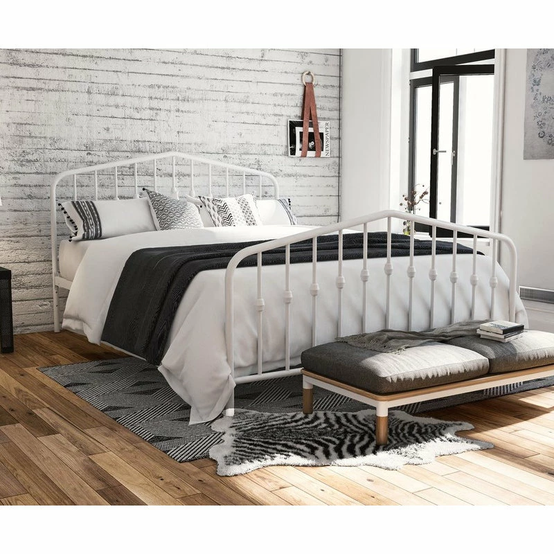 Best Sale ๐ฏ Novogratz Bushwick Metal Bed, White, Full ๐ฅ - Image 2