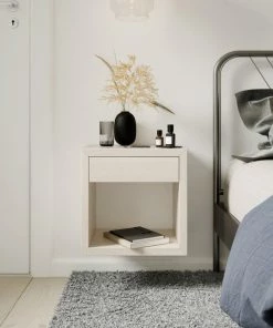 Best Sale 🥰 Woodek Design Cubic Hugo With Drawer, White Birch 🎉