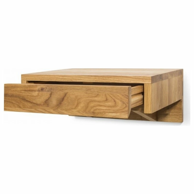 Cheap ๐ Woodek Design Bo Floating Bedside Table, Wall Hanging, Wooden Nightstand With Drawer, Oak โ - Image 3