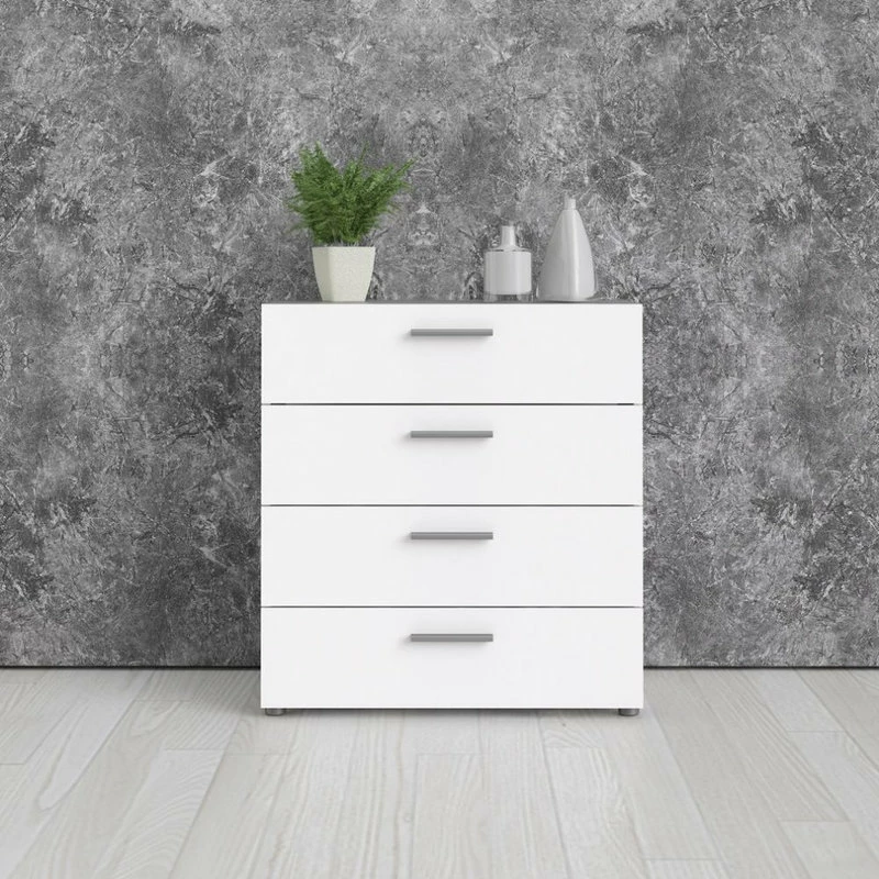 Promo ๐ฅ Tvilum Austin 4 Drawer Chest, White โ๏ธ - Image 3