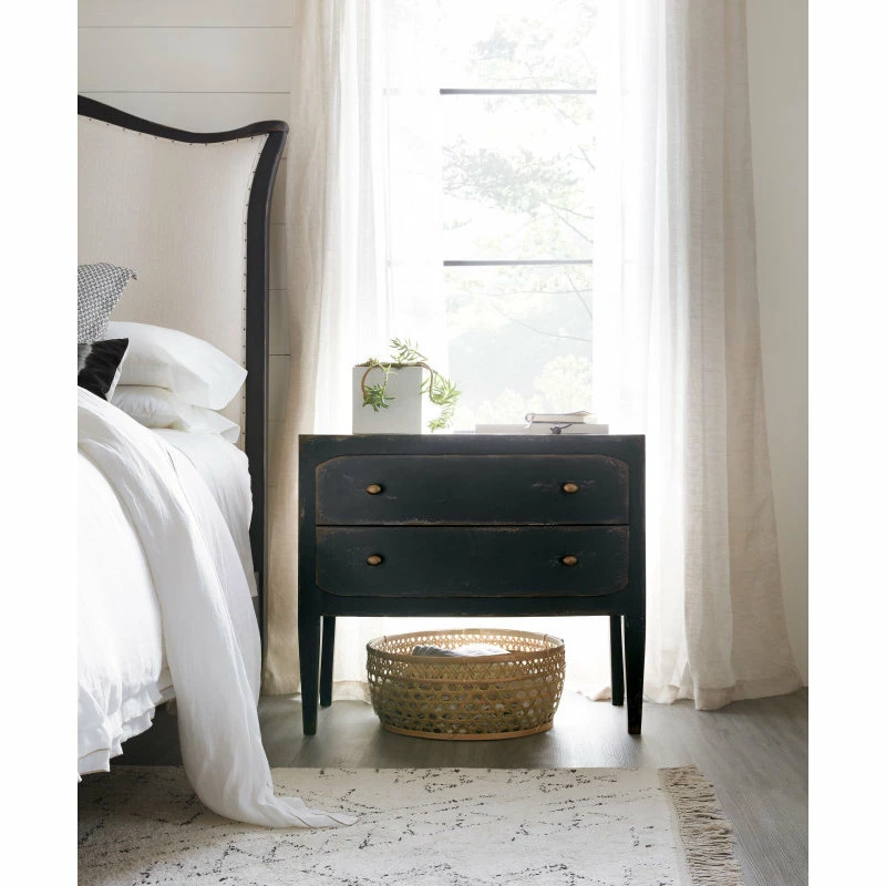 Best Pirce ๐คฉ Hooker Furniture Ciao Bella 2-Drawer Nightstand, Black โญ - Image 6