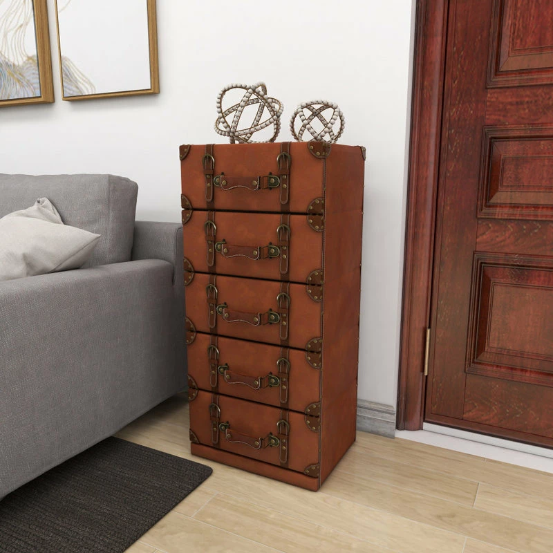 Cheap 🔔 Brimfield & May Traditional Brown Wood Chest 55771 😍 - Image 7