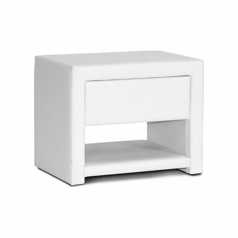 Buy ๐ Baxton Studio Massey White Upholstered Modern Nightstand โค๏ธ