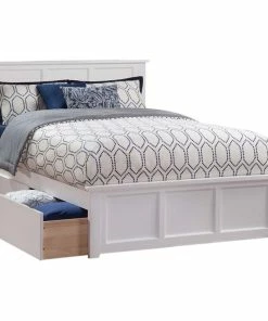 Budget 👏 Pemberly Row Traditional Full Size Storage Wood Platform Bed In White 💯