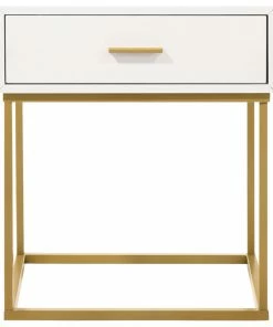Outlet 🔔 LuXeo USA Catalina 1 Drawer Night Stand, White ✨