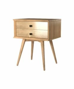 Buy 👍 Eco-Flex Furniture LLC Mid-Century Night Stand, Scandinavian Oak 💯
