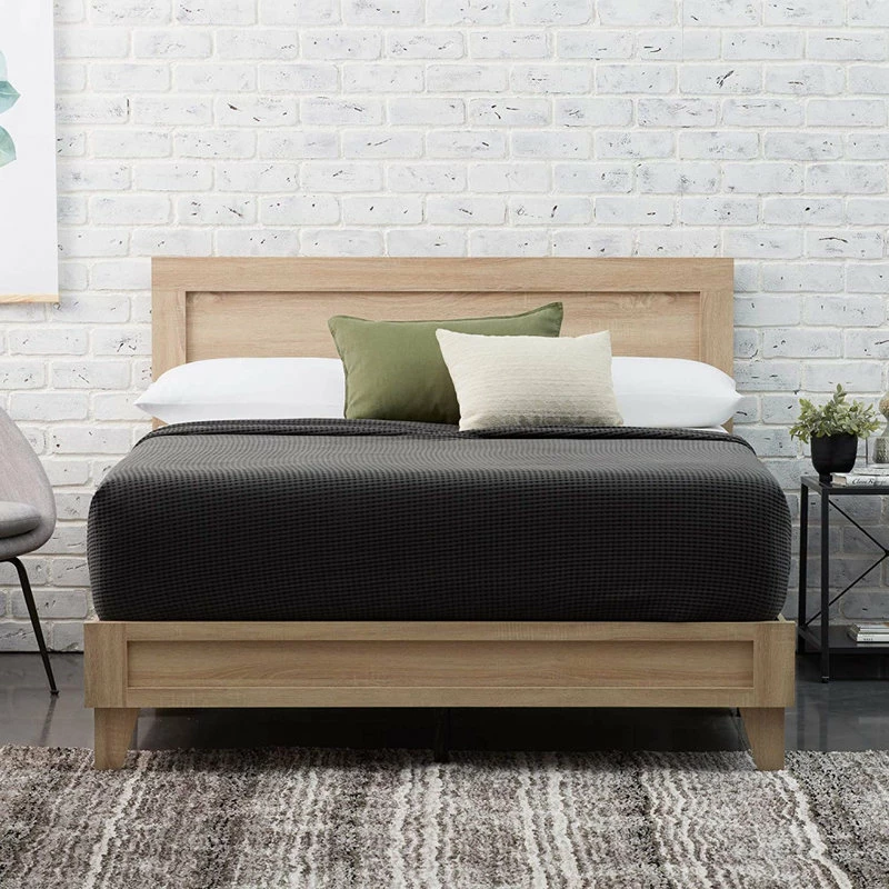 Best Pirce π― Anzy Modern Wooden Platform Bed, Maple, Queen π