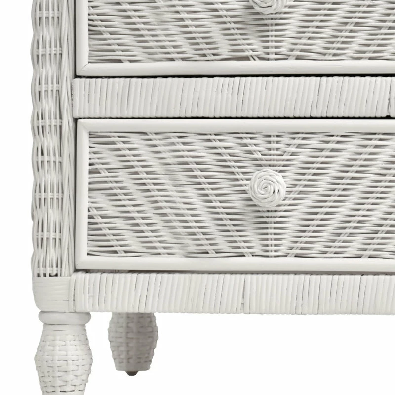 Best Sale ๐ Sea Winds Trading Santa Cruz 2-Drawer Nightstand With Glass Top, White โ - Image 7