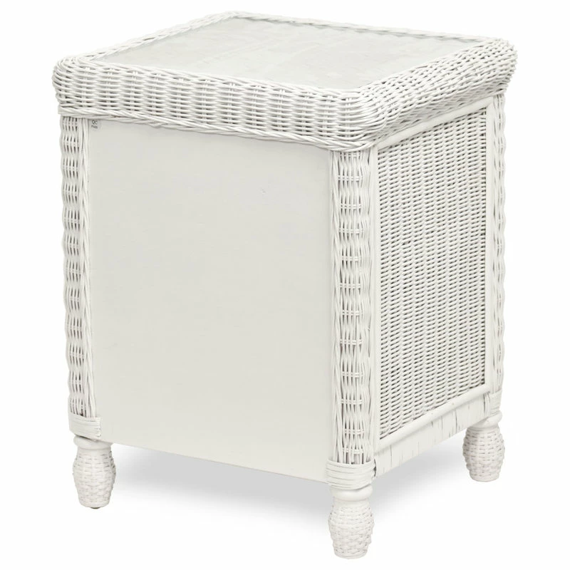 Best Sale ๐ Sea Winds Trading Santa Cruz 2-Drawer Nightstand With Glass Top, White โ - Image 6