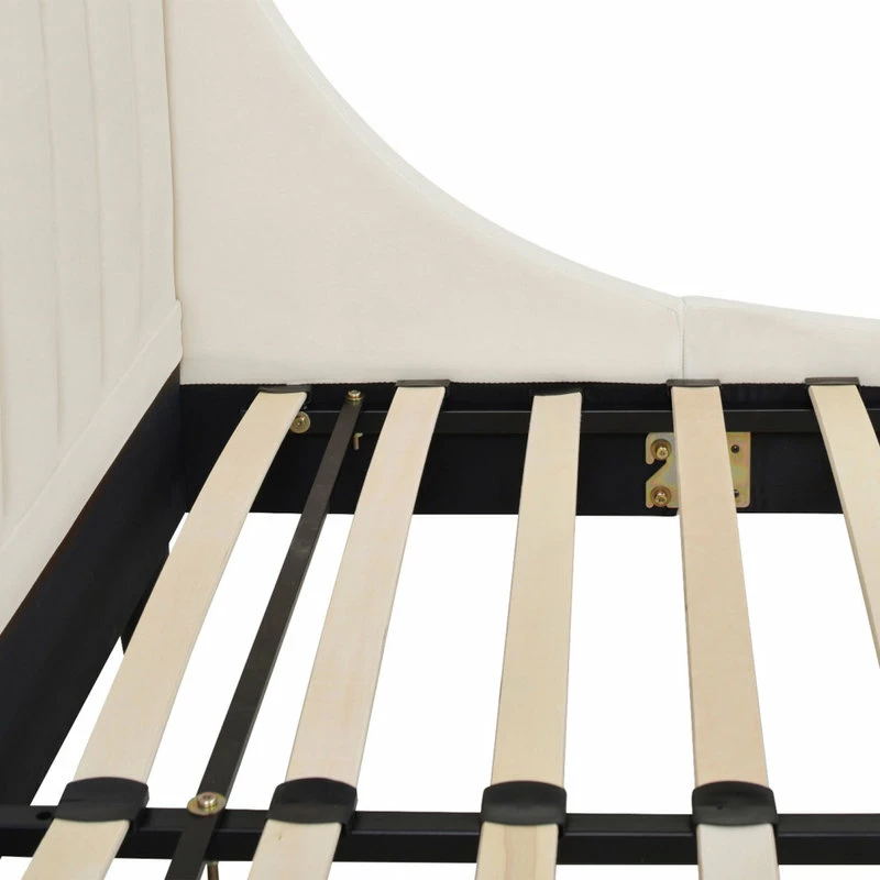 Deals 💯 Jennifer Taylor Home Aspen Vertical Tufted Headboard Platform Bed Set, French Beige, King 👍 - Image 10