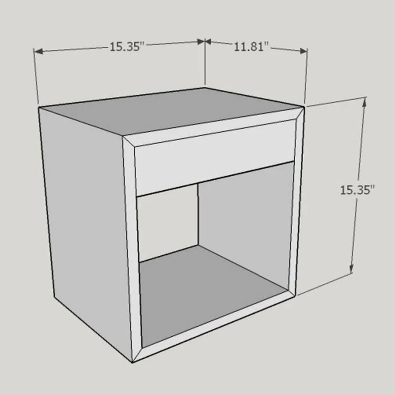 Best Sale ๐ฅฐ Woodek Design Cubic Hugo With Drawer, White Birch ๐ - Image 4