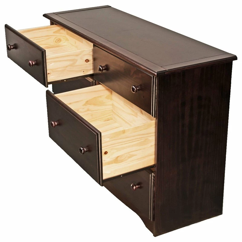 Promo ๐ Palace Imports 100% Solid Wood Double ๐ Dresser With 4 Super, 2 Standard Drawers, Java ๐ - Image 5