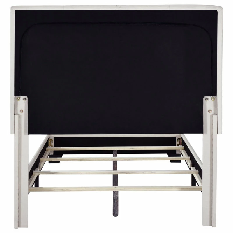 Wholesale ๐งจ HomeFare Button Tufted Twin Upholstered Bed, Light Gray โค๏ธ - Image 5