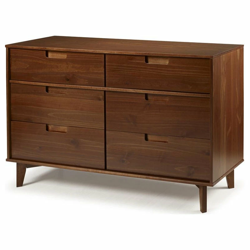 Cheapest β¨ Walker Edison 6 Drawer Mid Century Modern Wood π Dresser π―