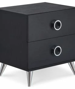 New 🔥 Acme Furniture Acme Elms Nightstand, Black 🔔
