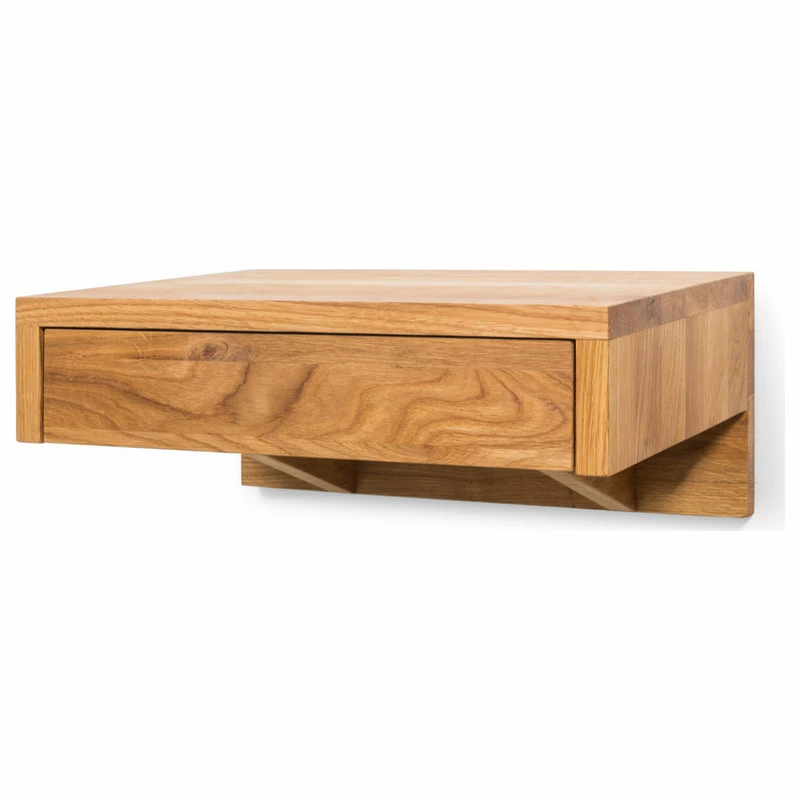 Cheap ๐ Woodek Design Bo Floating Bedside Table, Wall Hanging, Wooden Nightstand With Drawer, Oak โ