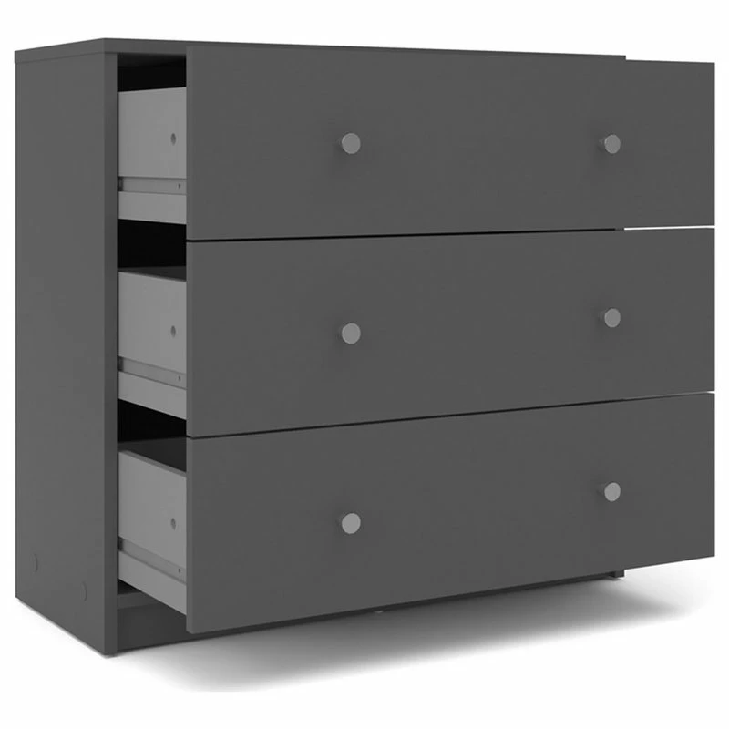 New π Tvilum Portland 3 Drawer Chest In Gray π - Image 5