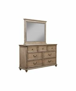 Discount 😉 Alpine Furniture, Inc Alpine Furniture Melbourne 7 Drawer Wood 👗 Dresser In French Truffle ⌛