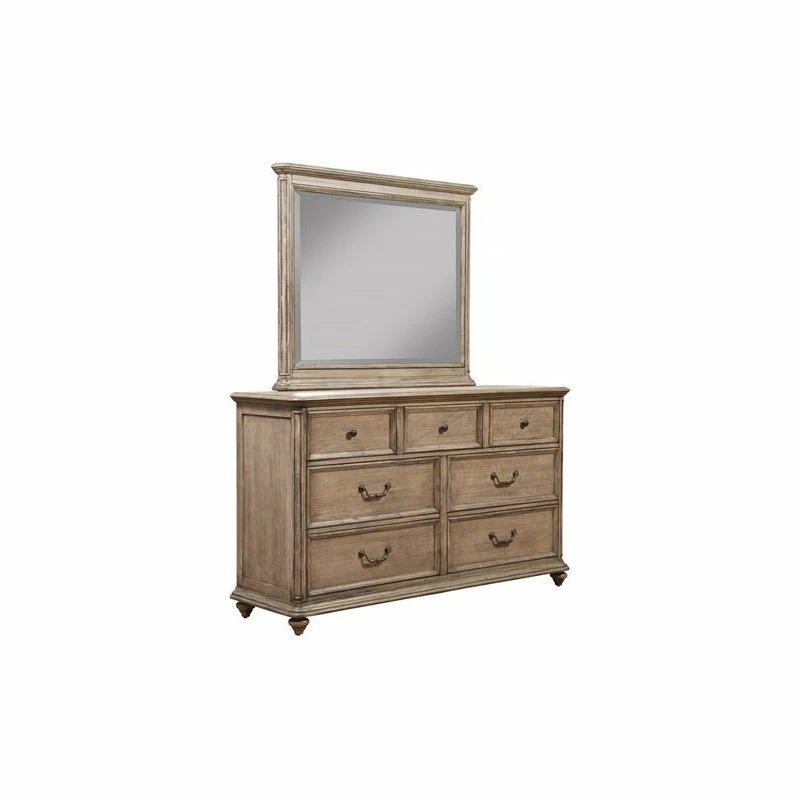 Discount ๐ Alpine Furniture, Inc Alpine Furniture Melbourne 7 Drawer Wood ๐ Dresser In French Truffle โ