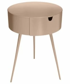 Cheapest 😍 Meridian Furniture Bali Metal Side Table/Nightstand, Pink 🔥