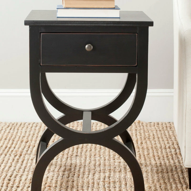 Outlet ๐ Safavieh Maxine Night Table, Black ๐งจ - Image 3