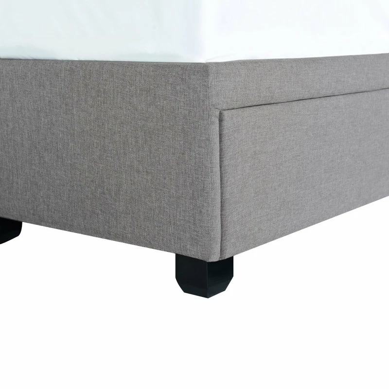 Best reviews of ๐ HomeFare Biscuit Tufted Platform Storage Bed, Gray, Queen ๐คฉ - Image 7