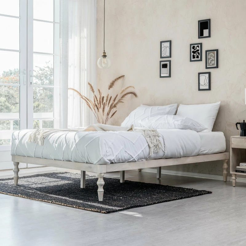 Top 10 😉 Madeleine Home Inc. Rhonda Platform Bed, White Wash, Queen 🌟 - Image 3