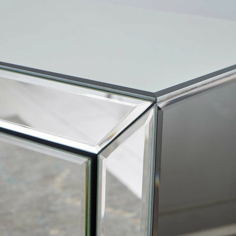 New ๐ GDFStudio GDF Studio Lucille Mirror Finished 3-Drawer Accent Table ๐ฅ - Image 4