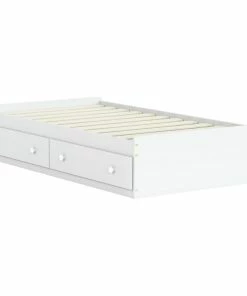 Wholesale ✨ Palace Imports 100% Solid Wood Kansas Twin Mate's Platform Storage Bed, White ⭐
