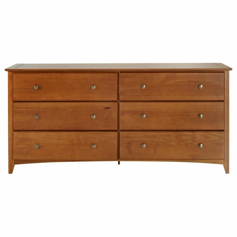 New โ๏ธ Camaflexi Shaker Style Solid Wood 6-Drawer Bedroom ๐ Dresser In Cherry ๐ - Image 3