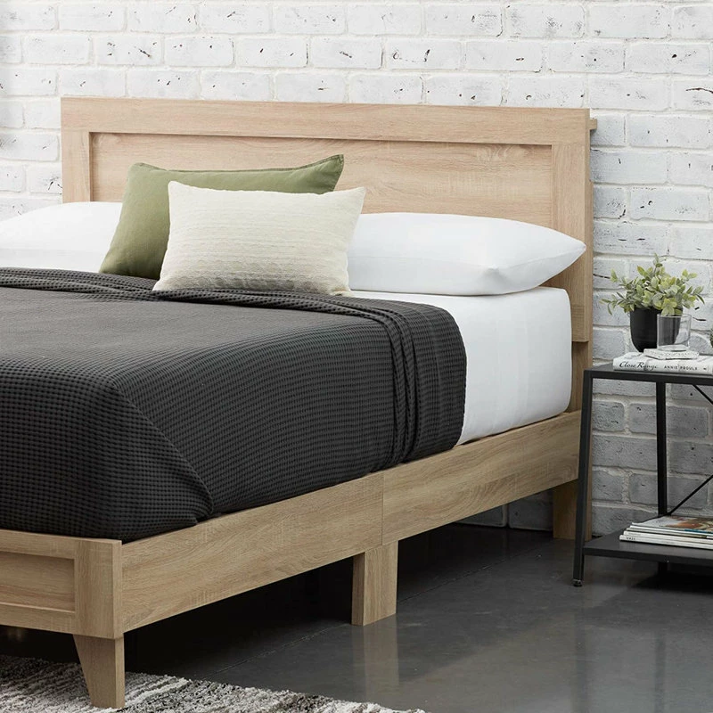Best Pirce π― Anzy Modern Wooden Platform Bed, Maple, Queen π - Image 3
