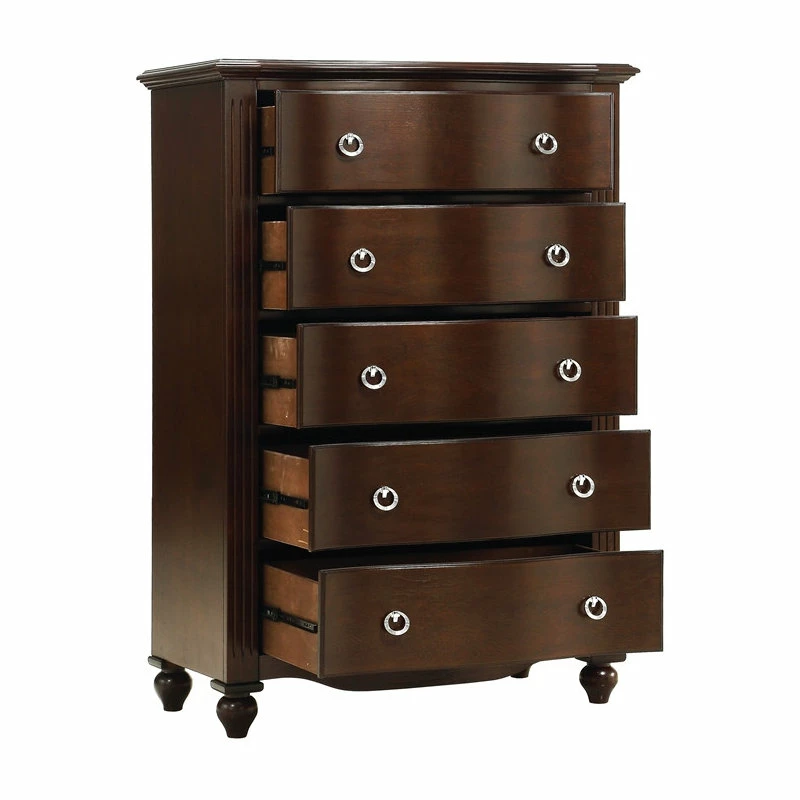 Promo βοΈ Domain Industries Inc. Lexicon Meghan 36" 5 Dovetail Drawers Traditional Wood Chest In Espresso π - Image 4