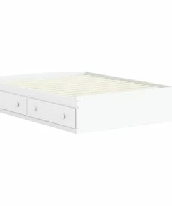 Buy 🔥 Palace Imports 100% Solid Wood Kansas Full Mate's Platform Storage Bed, White 👍
