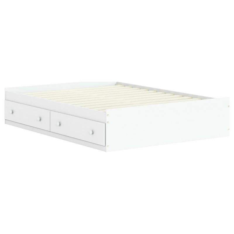 Buy 🔥 Palace Imports 100% Solid Wood Kansas Full Mate's Platform Storage Bed, White 👍