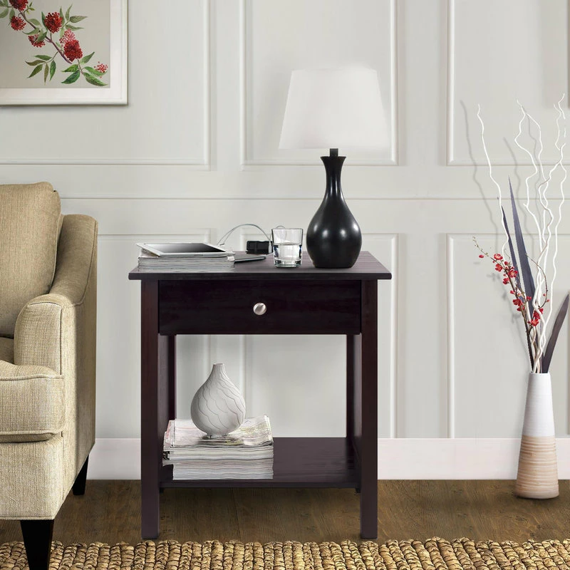 Brand new ๐ฅ Casual Home Vanderbilt Nightstand With USB Port, Espresso โ๏ธ - Image 4