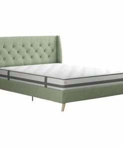 Cheapest โจ Novogratz Her Majesty Bed, Light Green, Queen โญ