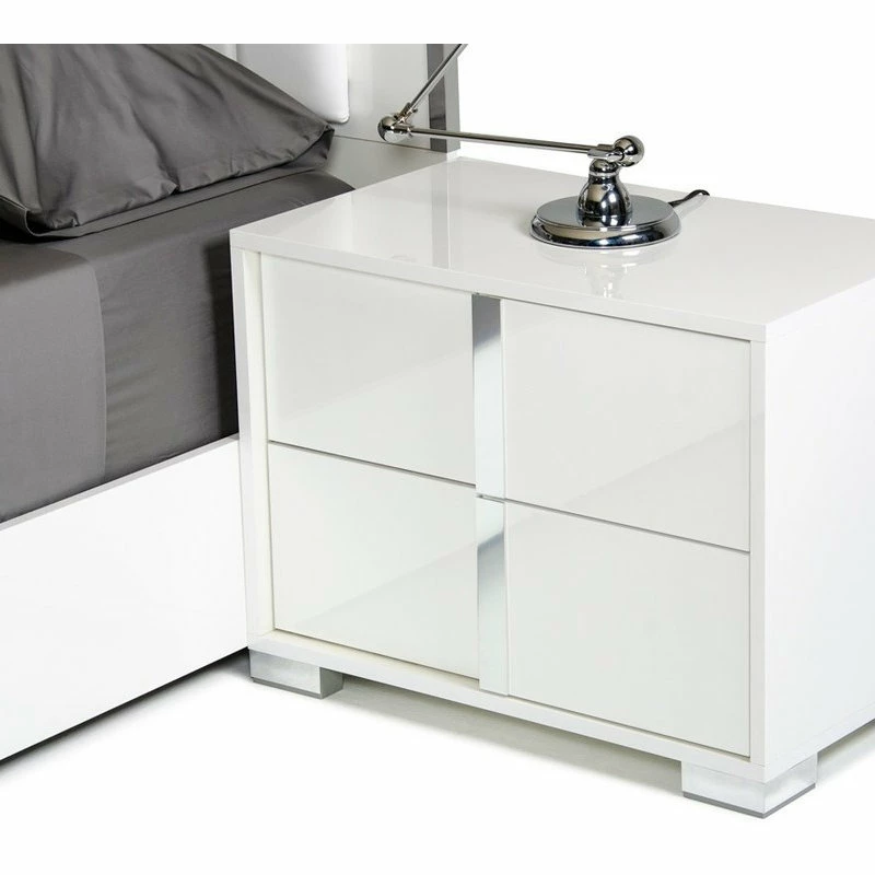Best reviews of ⌛ Vig Furniture Inc. Modrest San Marino Modern White Nightstand, Right ✔️ - Image 2