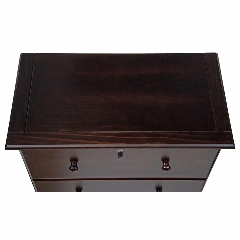 Cheap 🎉 Palace Imports 100% Solid Wood 5-Super Jumbo Drawer Chest With Lock, Java ❤️ - Image 4