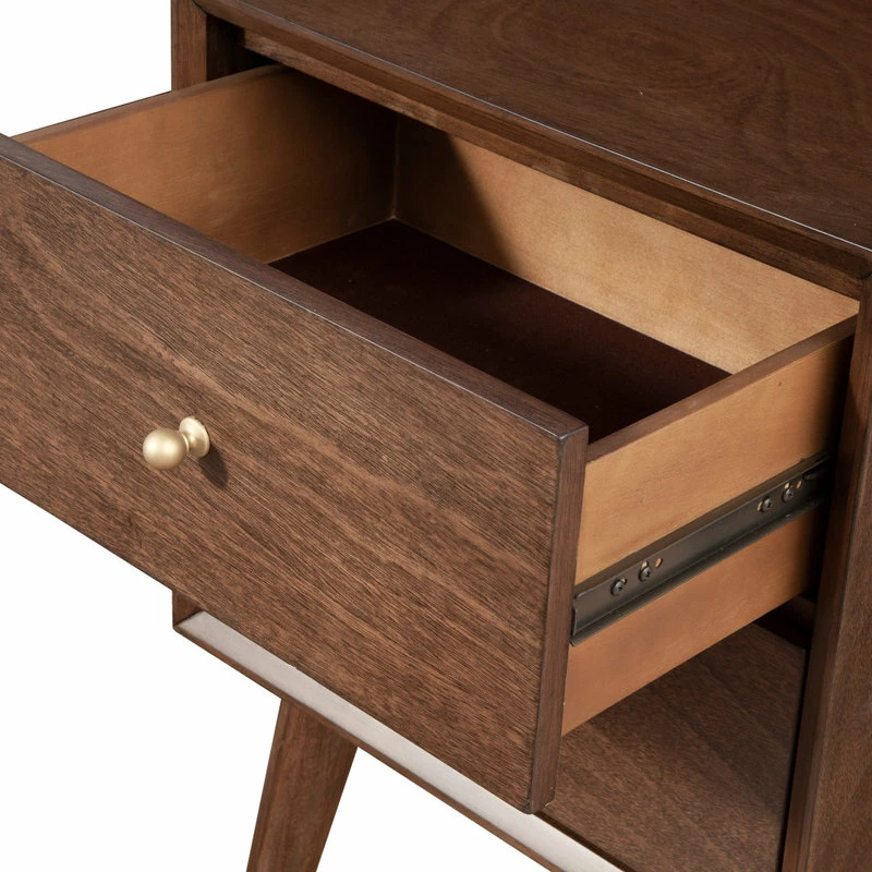 Hot Sale ๐ Alpine Furniture, Inc Alpine Furniture Flynn Nightstand 966WAL-02 โ๏ธ - Image 3