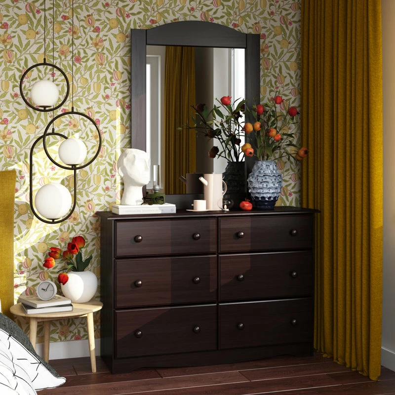 Promo ๐ Palace Imports 100% Solid Wood Double ๐ Dresser With 4 Super, 2 Standard Drawers, Java ๐ - Image 2