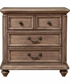 Outlet ๐ Alpine Furniture, Inc Alpine Furniture Melbourne 2 Drawer Wood Nightstand In French Truffle ๐