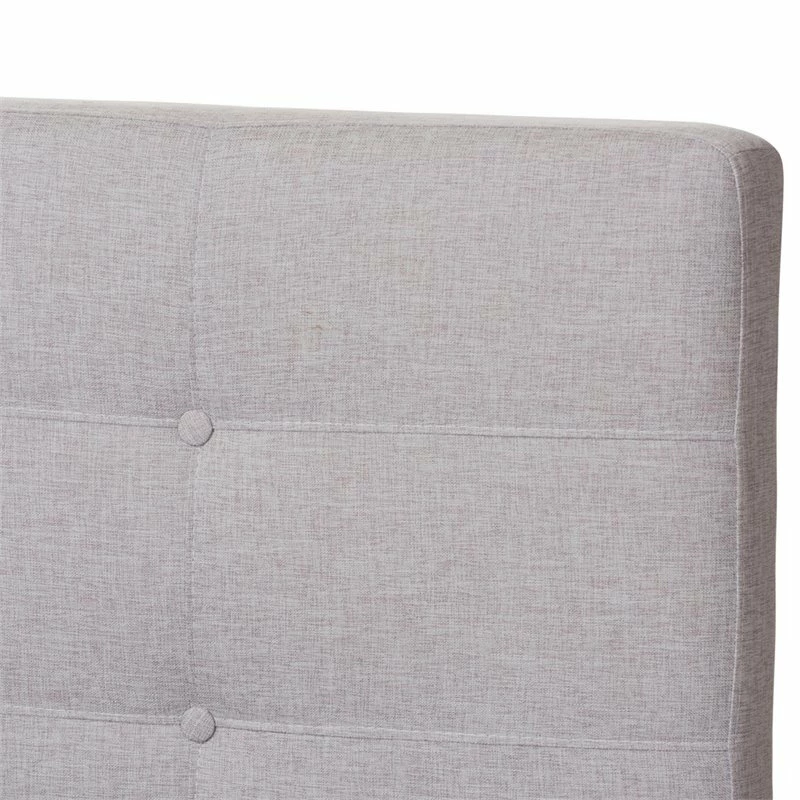 Brand new ๐ฅฐ Baxton Studio Valencia Upholstered Queen Platform Bed In Gray Beige ๐ - Image 5