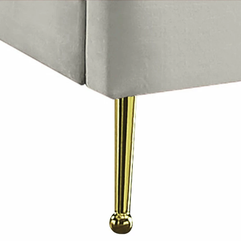 Wholesale ๐ฅฐ Meridian Furniture Lily Velvet Bed, Cream, Queen ๐ - Image 5