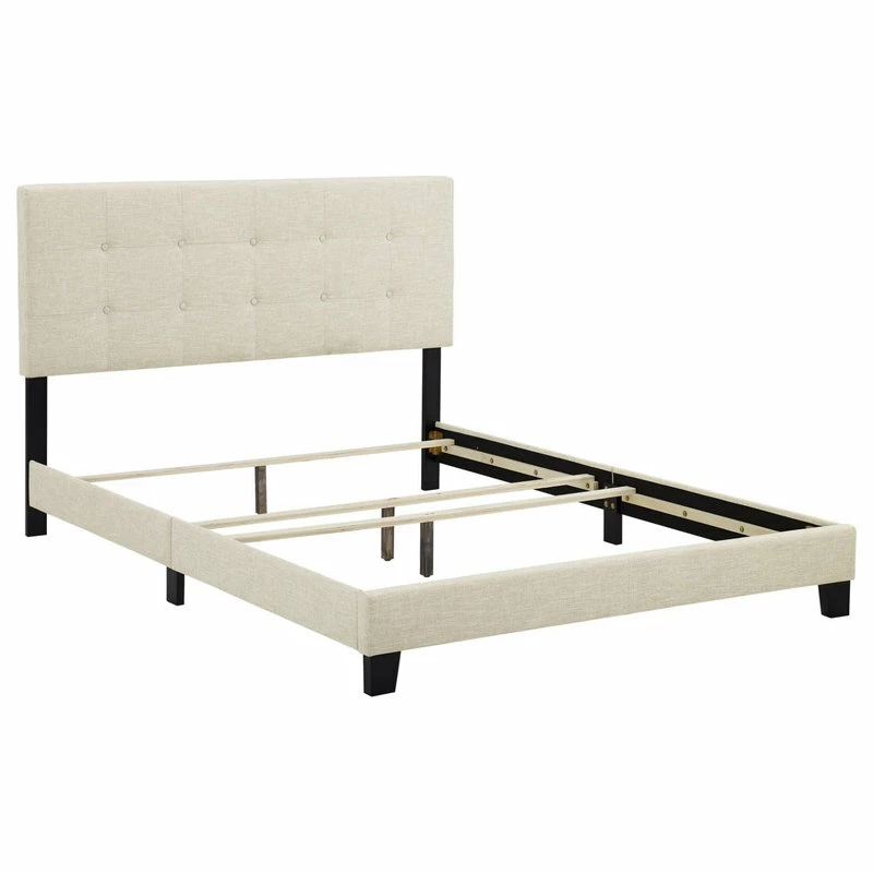 Brand new ๐ฅ Modway Amira Full Upholstered Fabric Bed With Beige Finish MOD-6000-BEI โค๏ธ - Image 2