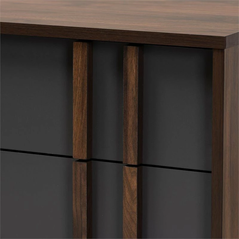 Best reviews of 😀 Baxton Studio Naoki Gray And Walnut Finished Wood 6-Drawer Bedroom 👗 Dresser 🔔 - Image 5