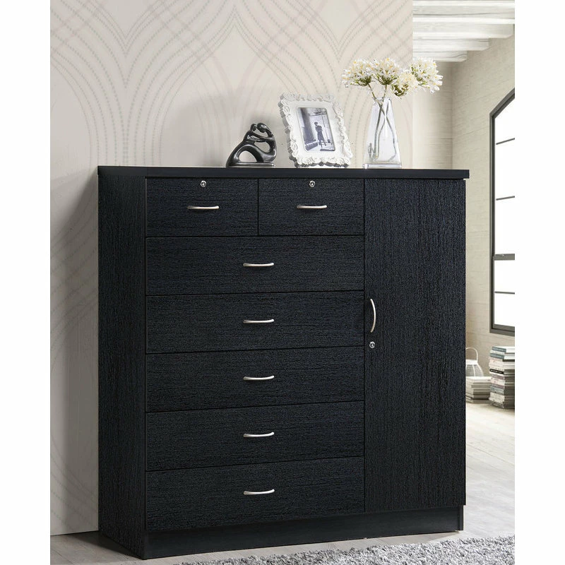 Best deal 🛒 Hodedah Import Inc. Hodedah 7 Drawer Chest In Black 🔥 - Image 2