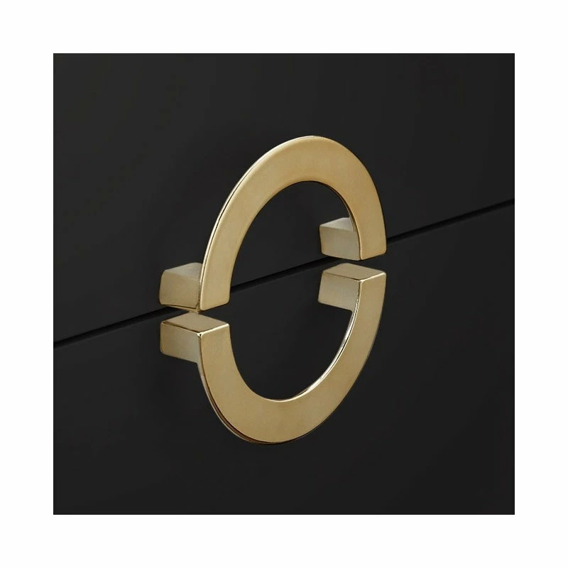 Cheapest ✨ Homary Bedroom Nightstand With 2 Drawers, Wood/Stainless Steel, Black 😍 - Image 5